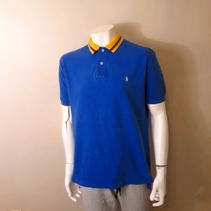 Polo ralph Lauren rugby shirt men L blue